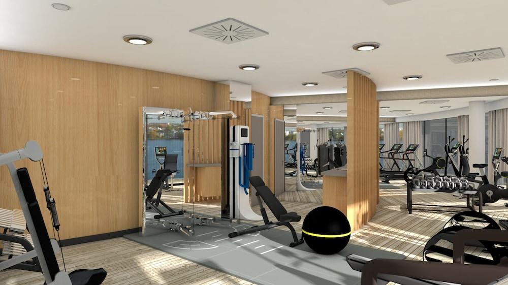 The Fontenay Гамбург Екстер'єр фото 3D rendering of a gym